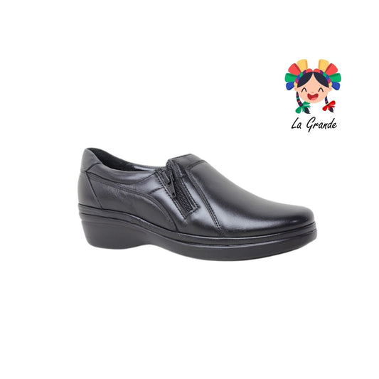 6216 PAZSTOR Negro Borrego Piel Zapato Casual para Dama