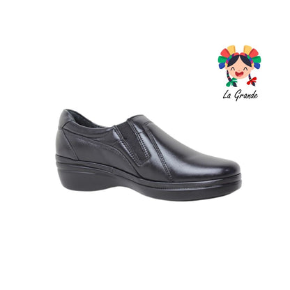 6216 PAZSTOR Negro Borrego Piel Zapato Casual para Dama