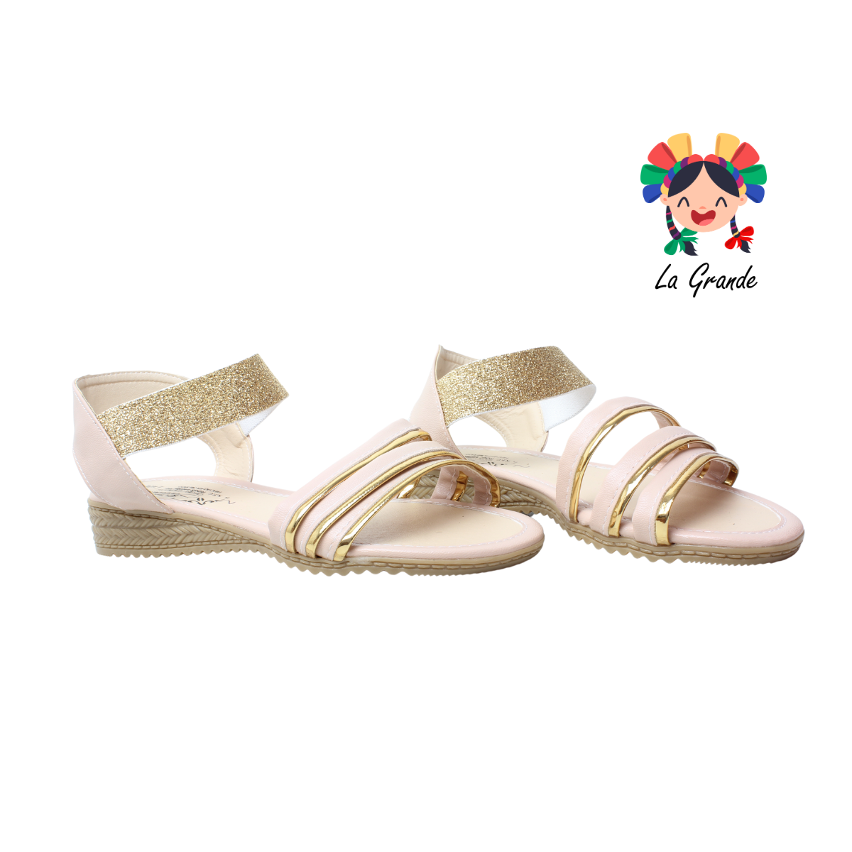 622 JAZMIN Maquillaje Sintético Sandalia Casual para Dama