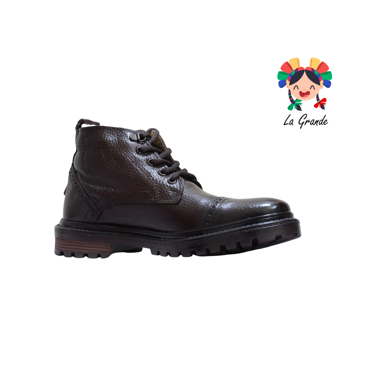 4820 ECCOFLEX Cafe Flother Piel Bota para Caballero