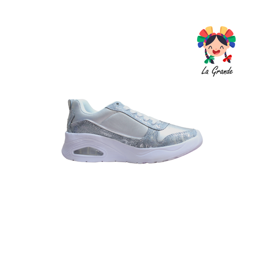 5030 AX2 Plata Gris Tenis Casual para Dama