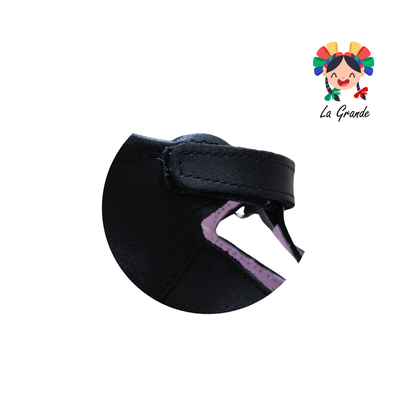 331 Gatita WIZZYZ Negro Piel Zapato Casual Para Niña