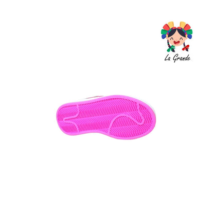 630 PICHUS Blanco Fiusha Sintético Tenis Casual para Niña