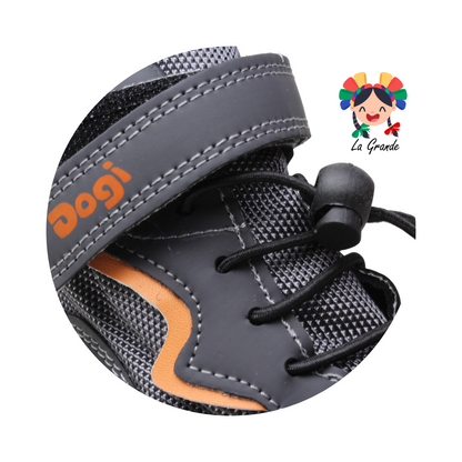 6314 DOGI Gris Piel Bota Casual para Niño y Joven