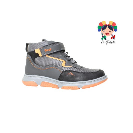 6314 DOGI Gris Piel Bota Casual para Niño y Joven