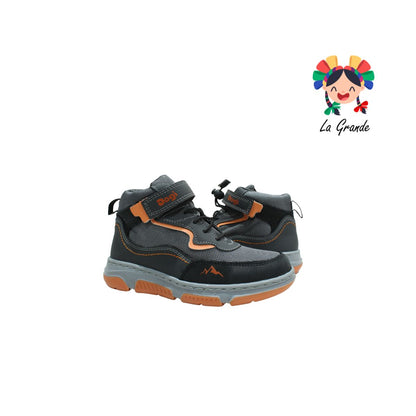 6314 DOGI Gris Piel Bota Casual para Niño y Joven