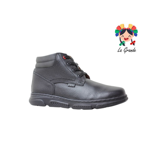 6342 DOGI Negro Piel Zapato Escolar para Niño y Joven