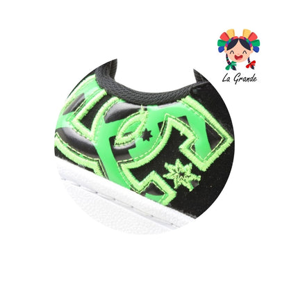 635 PICHUS Negro Verde Dakar Tenis Casual para Niña