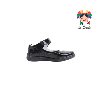 636 DULCE CEREZA Negro Charol Zapato Escolar para Niña