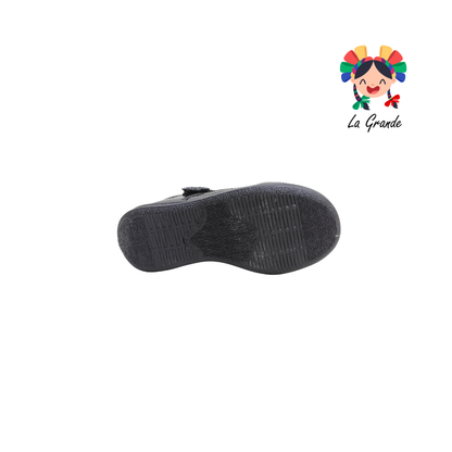 636 DULCE CEREZA Negro Charol Zapato Escolar para Niña