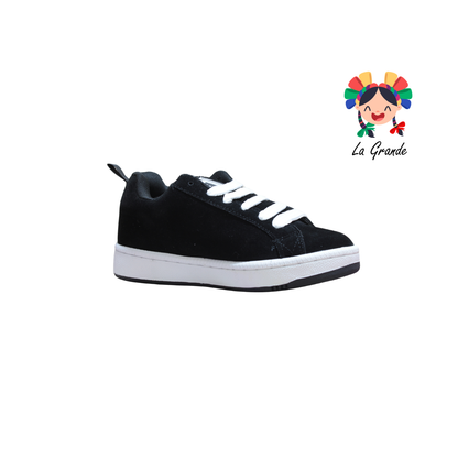 890 CUPRA Negro Blanco Sintetico Tenis Casual para Joven