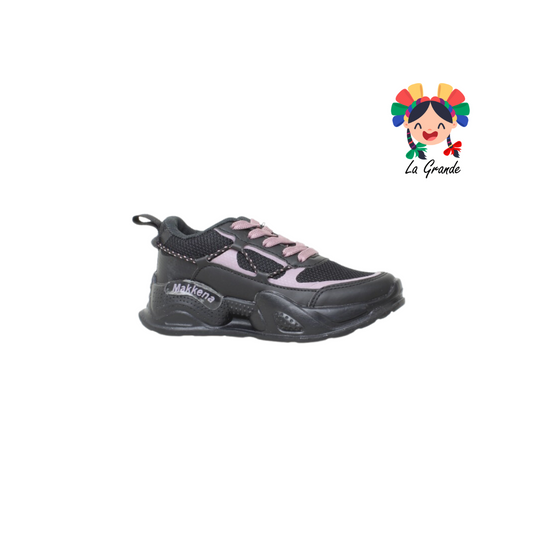640 MAKKENA Negro Malva Textil tenis Casual de suela alta Niña