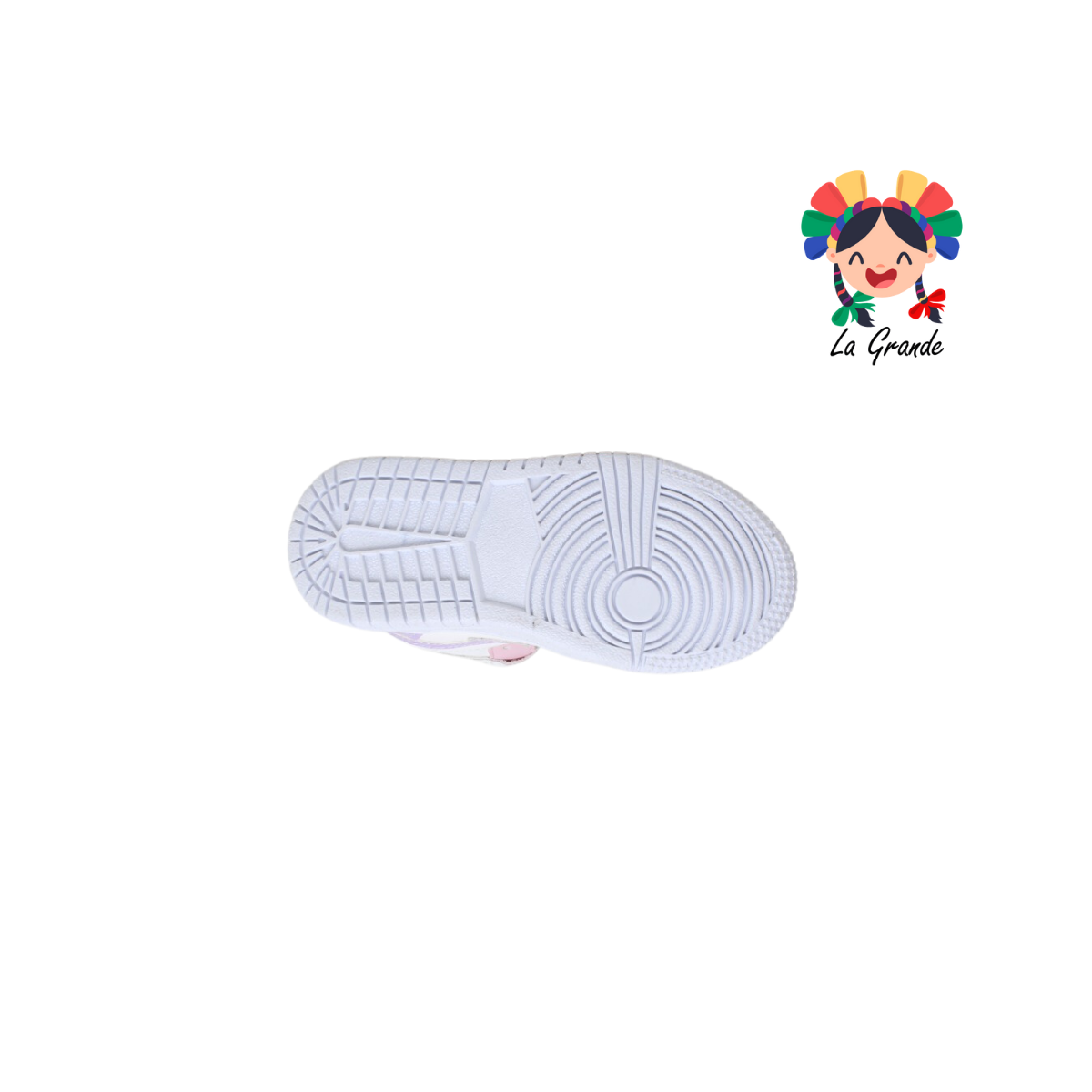 641 VIRY & TONY Bco Lavanda Sint Tenis Casual para Niña