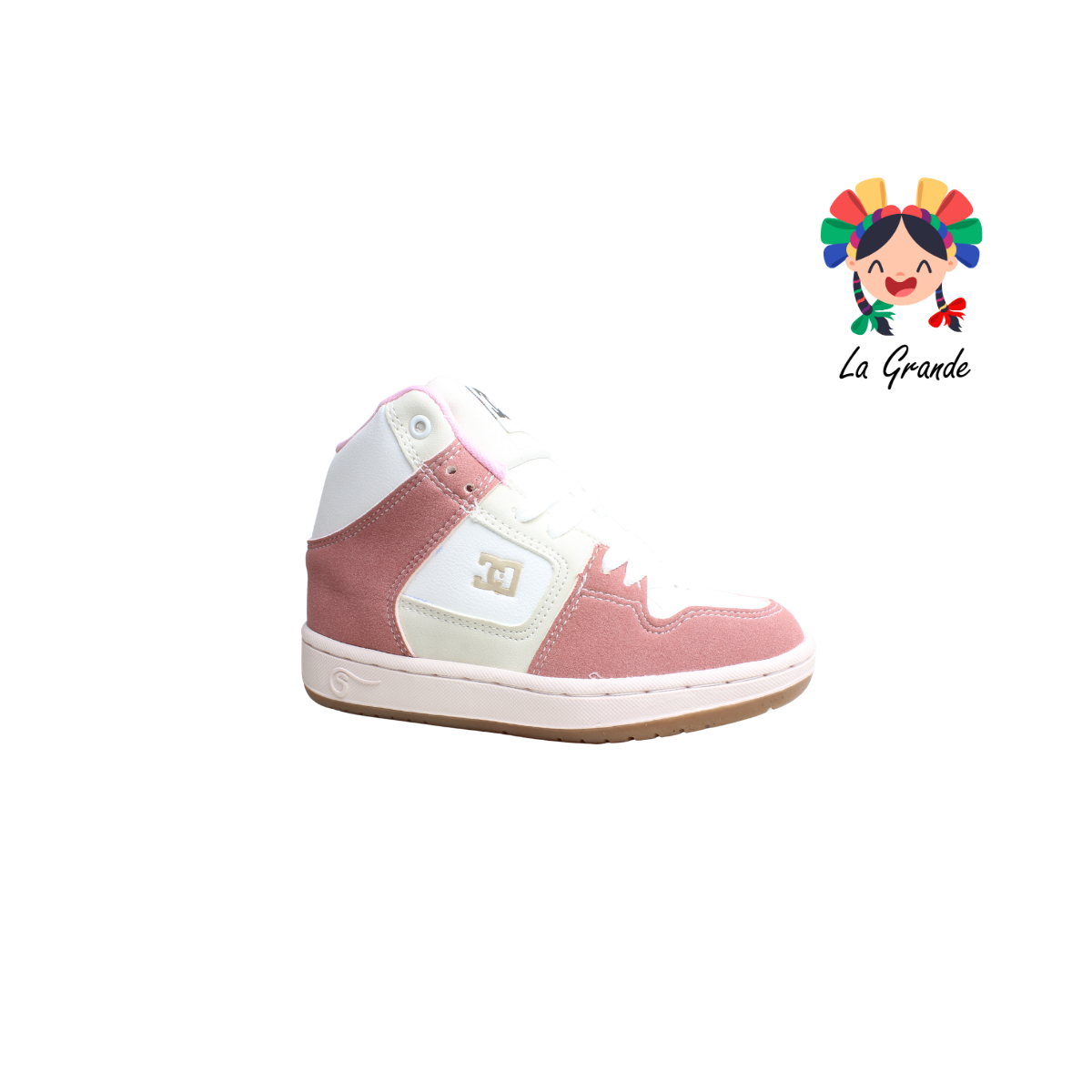 6481 CD SHOES Rosa Bco Nude Tenis Casual para Niña