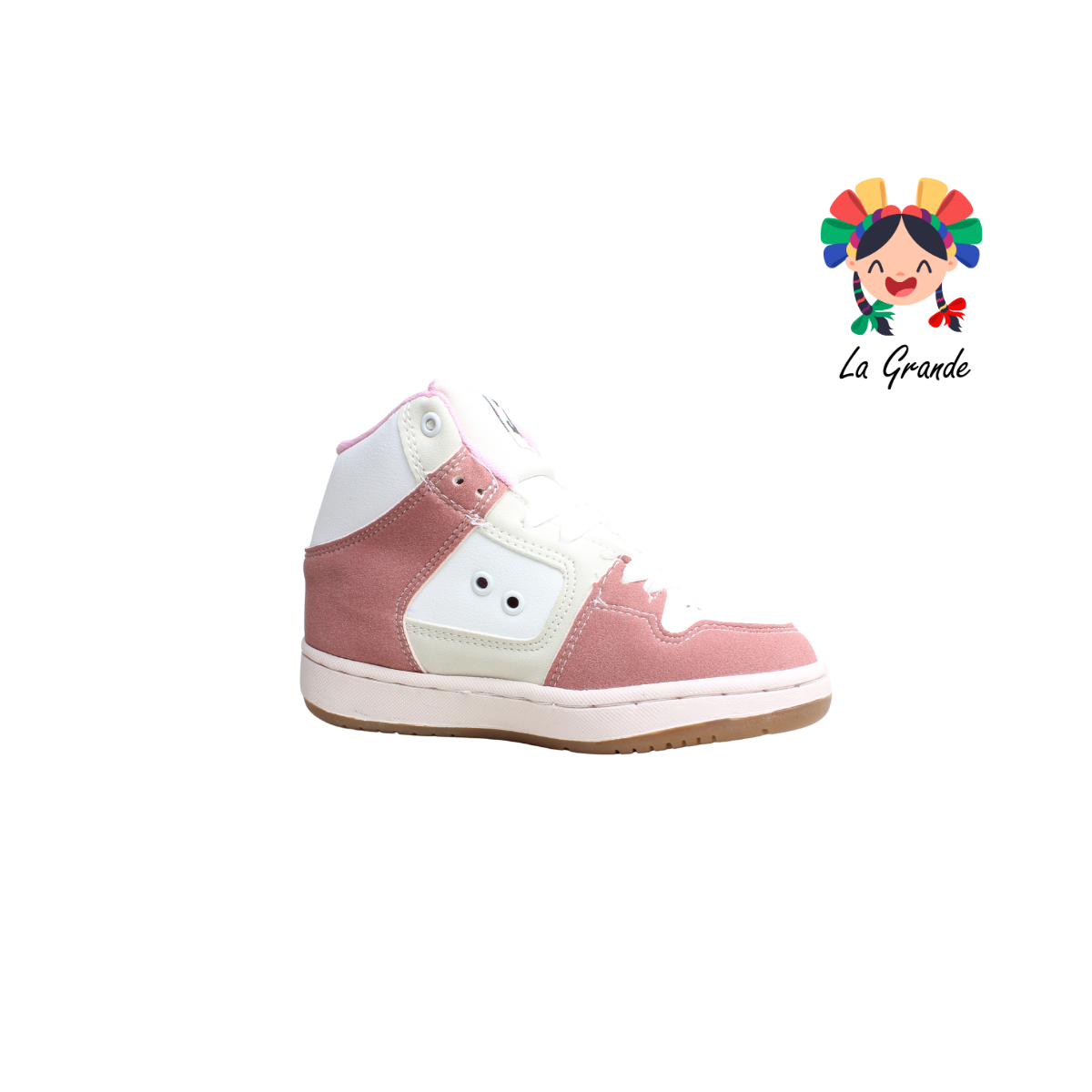6481 CD SHOES Rosa Bco Nude Tenis Casual para Niña