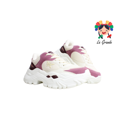 7240 MAKKENA Hueso Rosa Tenis Casual para Dama