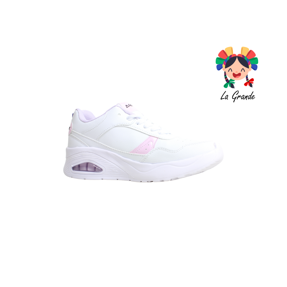 5025 AX2 Blanco Lila Tenis Deportivo con Válvula para para Dama