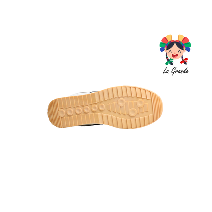 091 ACUR-ST Latte Negro Tenis Casual para Dama y Joven