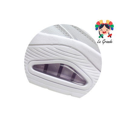 5025 AX2 Blanco Lila Tenis Deportivo con Válvula para para Dama