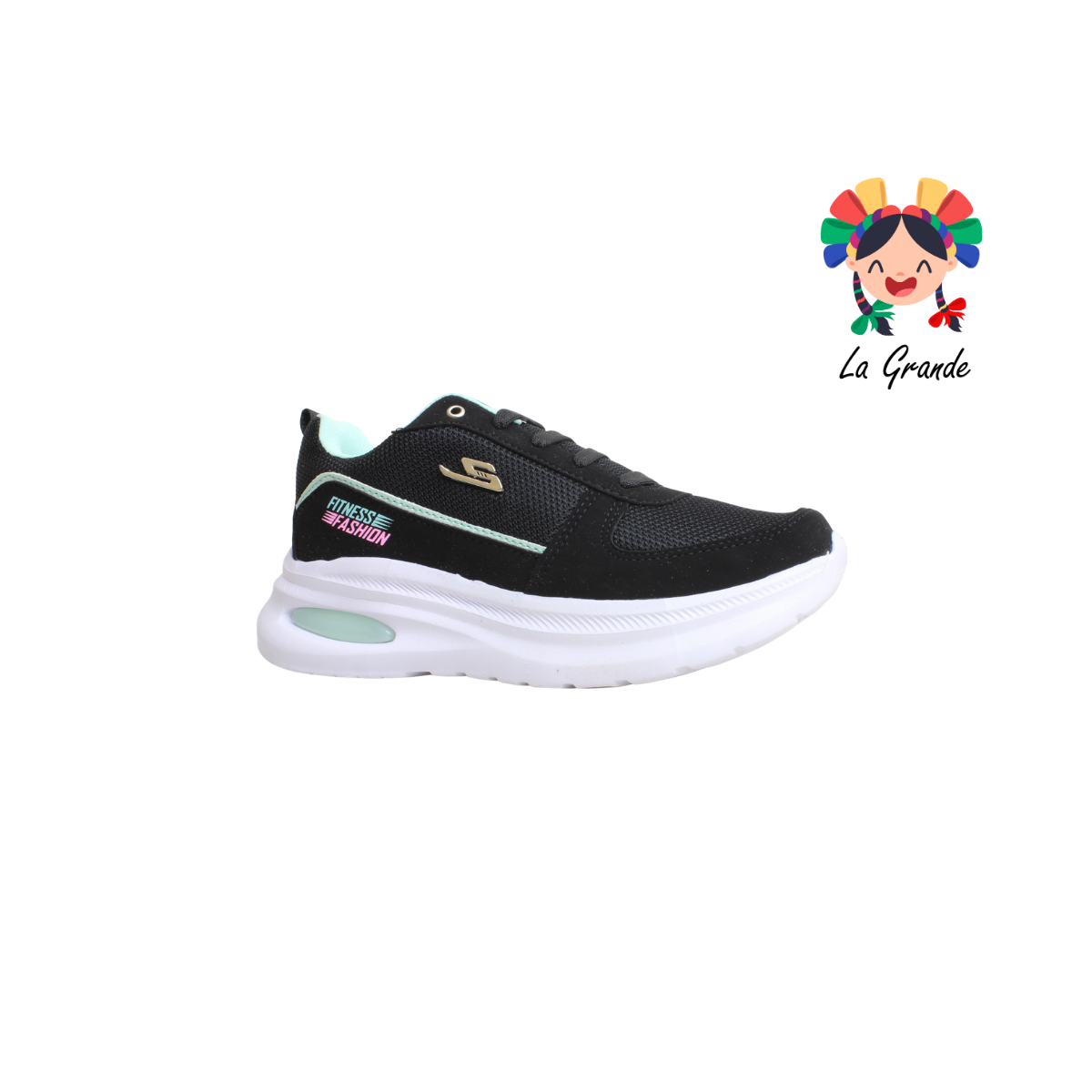 860 SPEIS10 Negro Menta Tenis Deportivo con Válvula para Dama