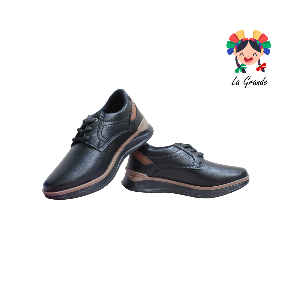 405 RODRISAN Negro Negro Sint Zapato Casual para Niño