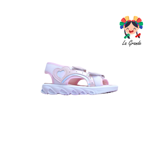 223301 PEKE KIDS Blanco Brillos Sint Huarache Casual para Niña