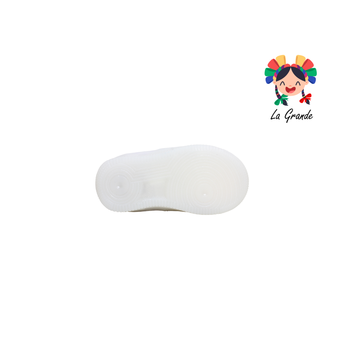 650 Moño PLAY COLORS Blanco Lila Tenis Casual con Luces Led para Niña