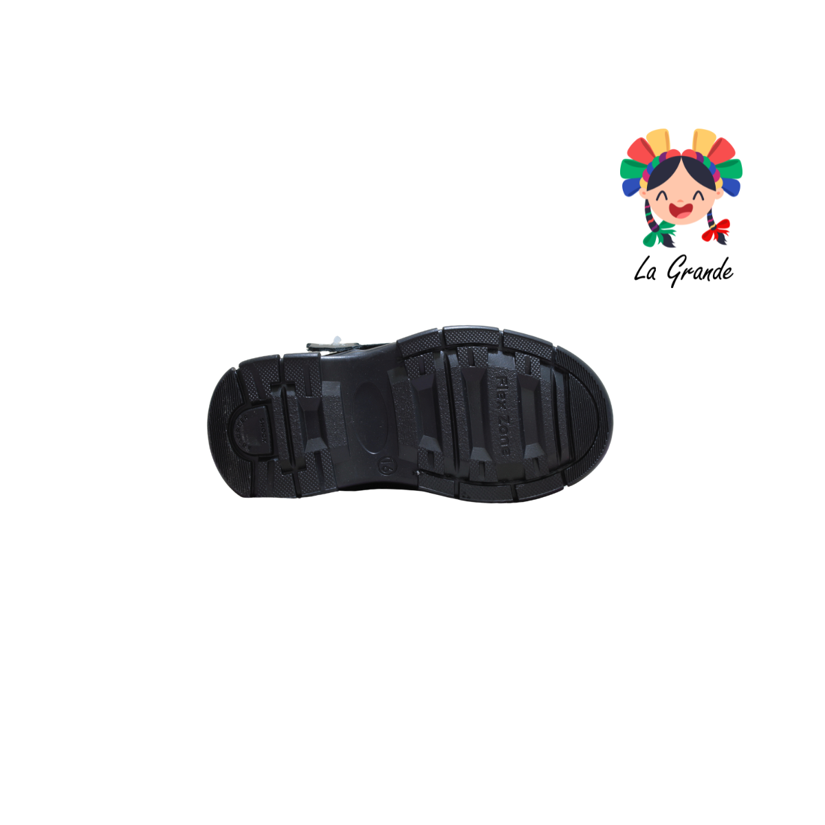 8016 BUGATY SHOES Negro Piel Zapato Escolar para Niño