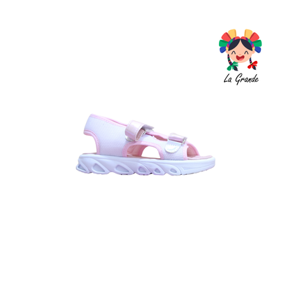 223301 PEKE KIDS Blanco Brillos Sint Huarache Casual para Niña
