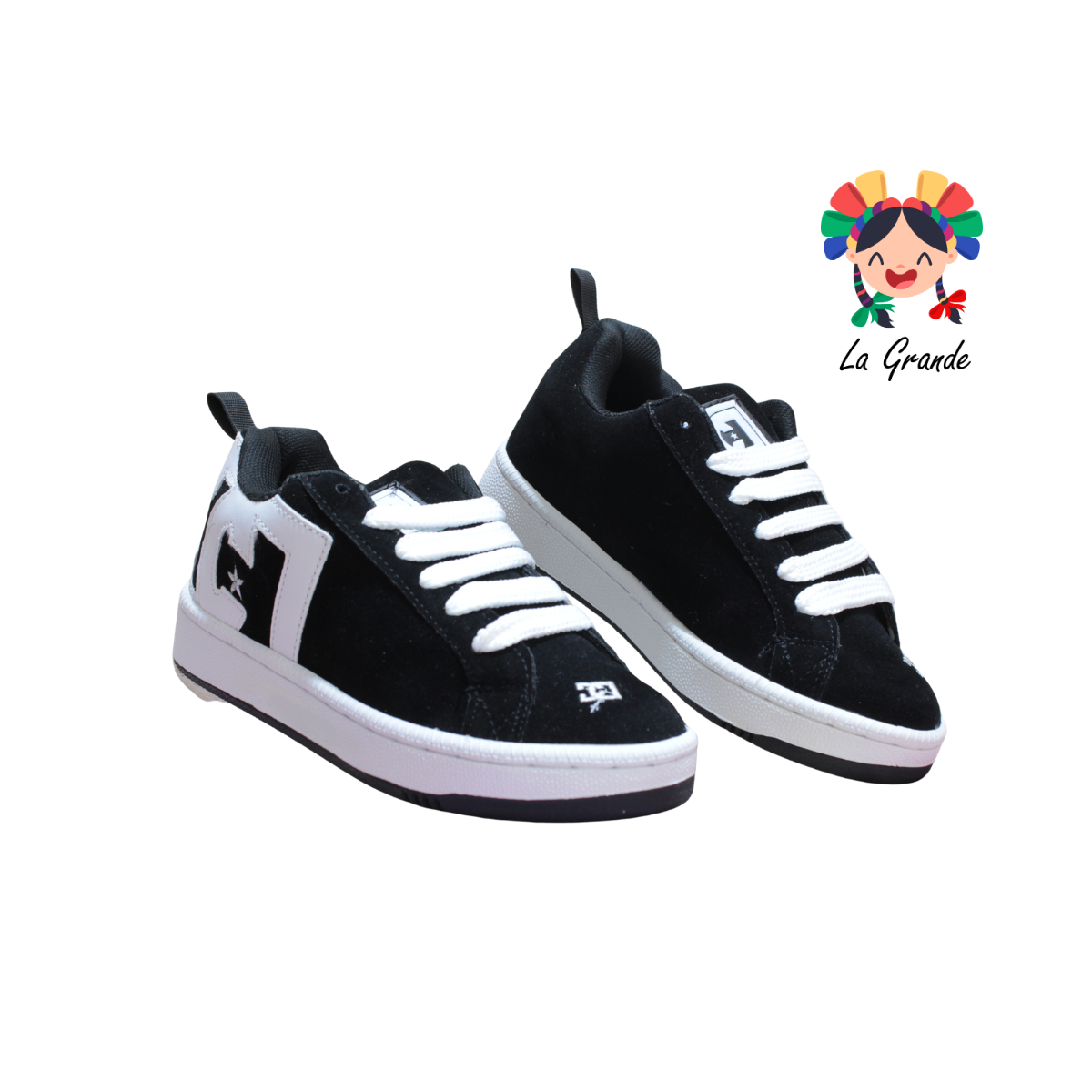 890 CUPRA Negro Blanco Sintetico Tenis Casual para Joven