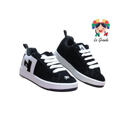 890 CUPRA Negro Blanco Sintetico Tenis Casual para Joven