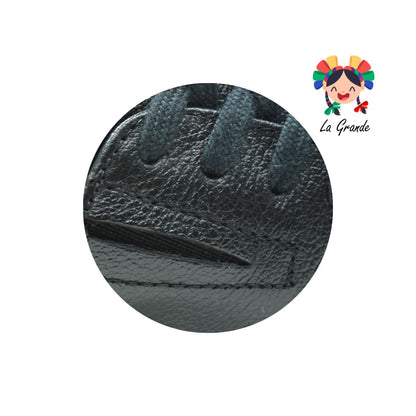 6607 BIO SHOES Negro Piel Zapato Confort para Caballero