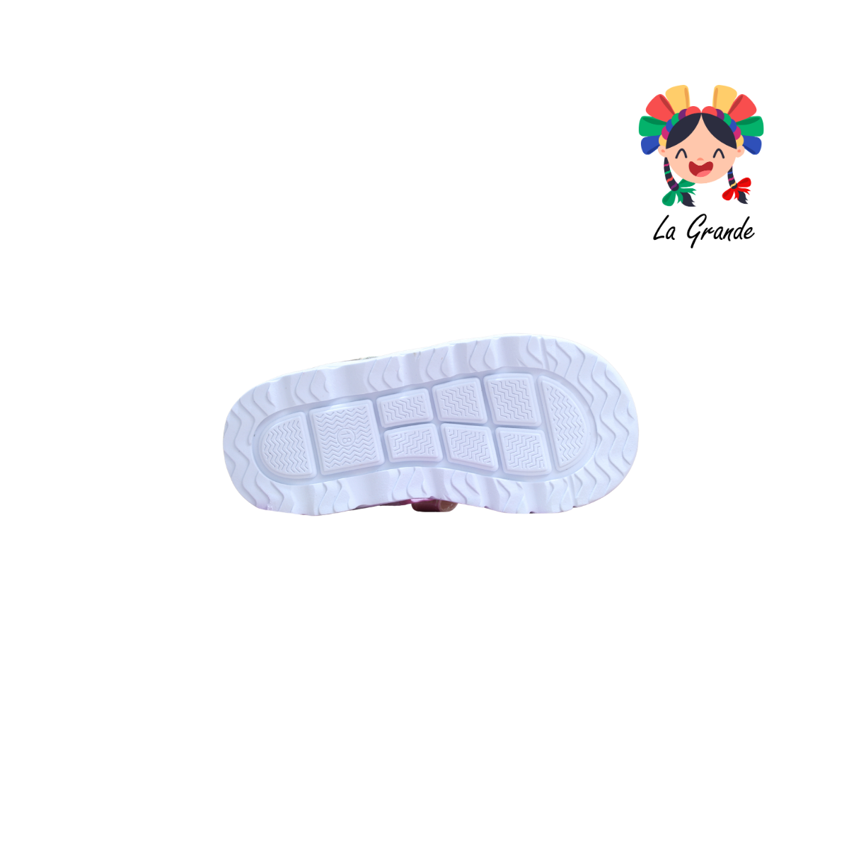 223301 PEKE KIDS Blanco Brillos Sint Huarache Casual para Niña