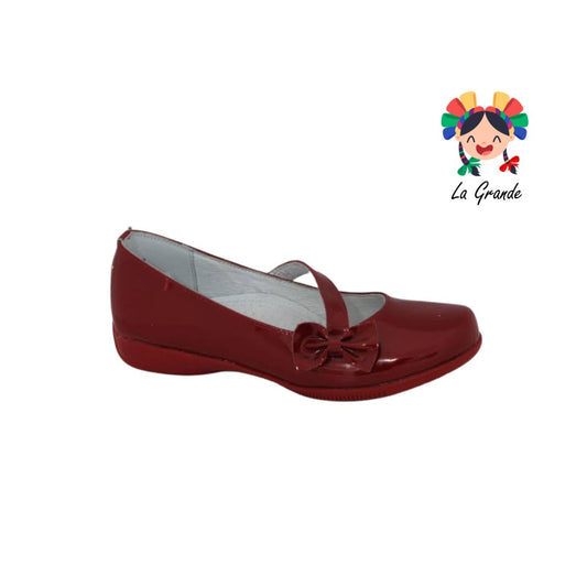 674 DOGI rojo zapato de charol para dama