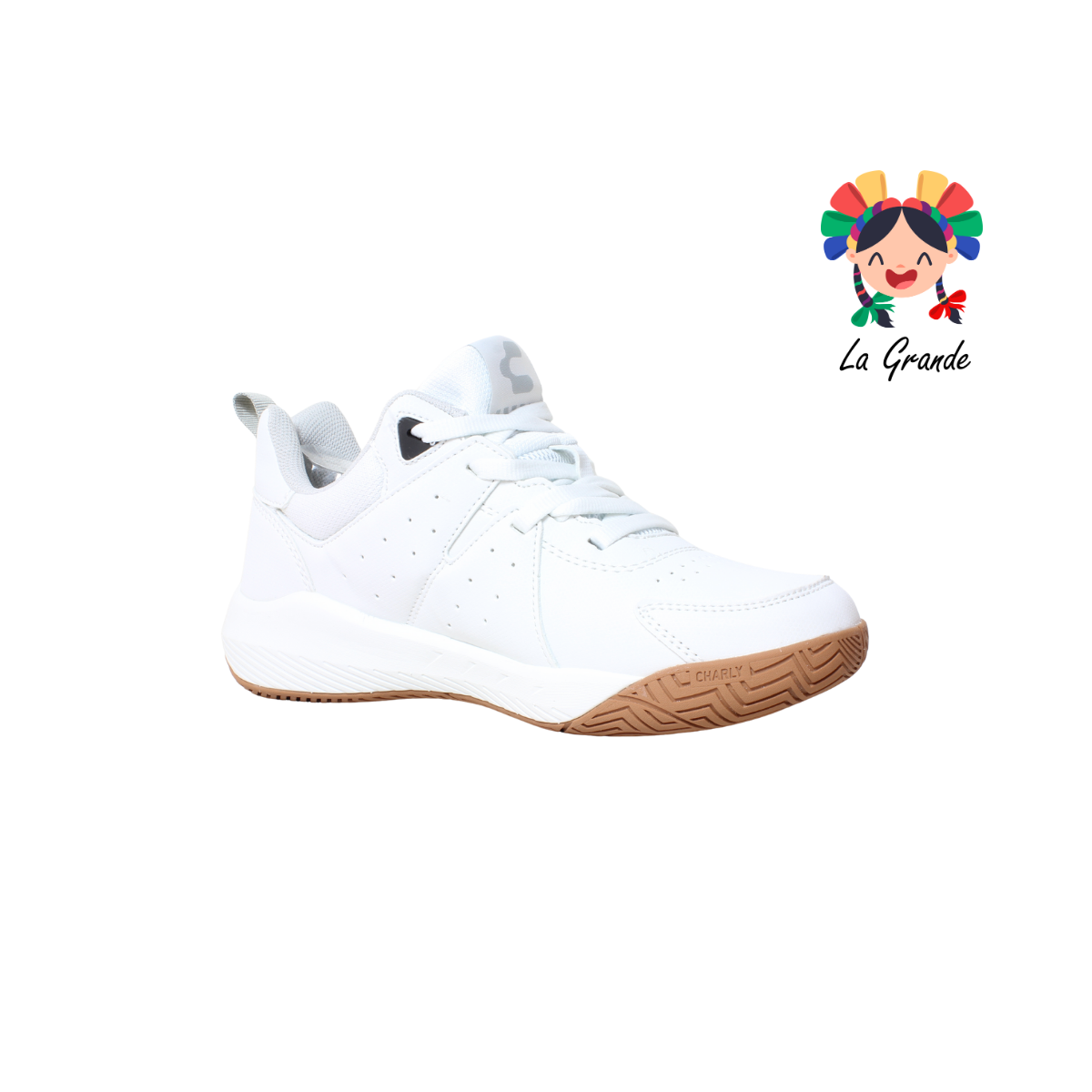1086727001 CHARLY Blanco Tenis Casual para Dama, Joven y Caballero