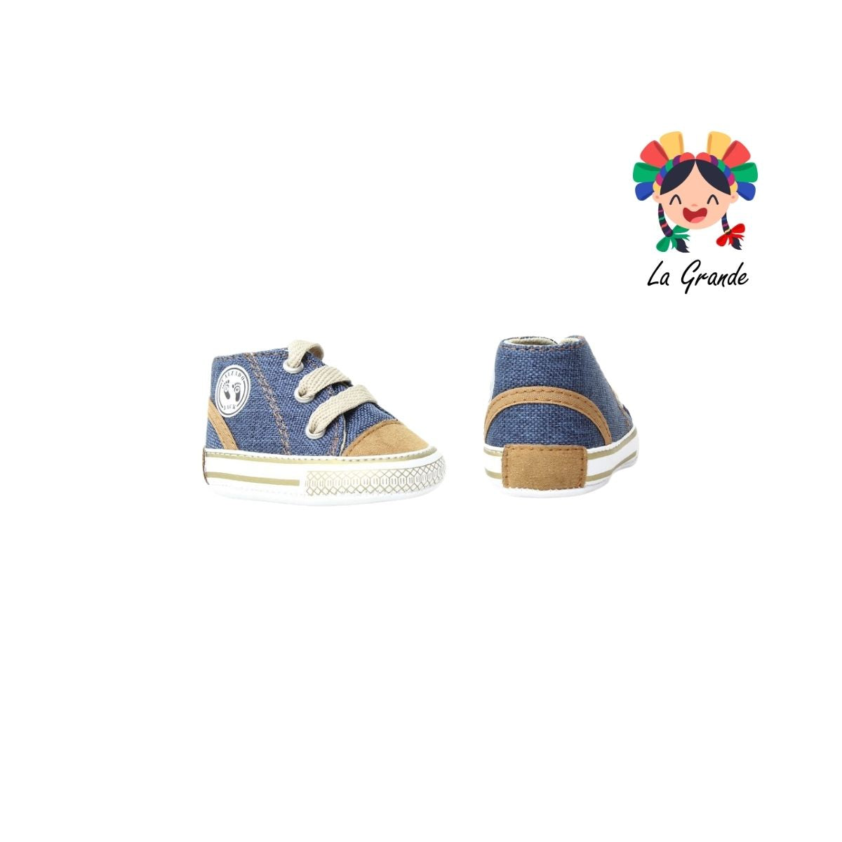 684 JACK Mezclilla Camel Textil Tenis Casual para Bebé