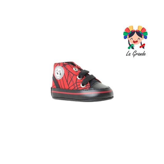 684 JACK Spider Rojo Textil Tenis Casual para Bebé
