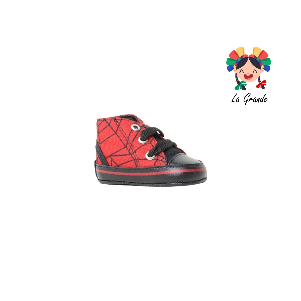 684 JACK Spider Rojo Textil Tenis Casual para Bebé