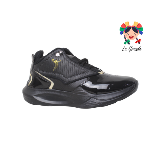 685 ZOOMER Negro Oro Tenis Deportivo para Caballero