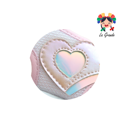 223301 PEKE KIDS Blanco Brillos Sint Huarache Casual para Niña