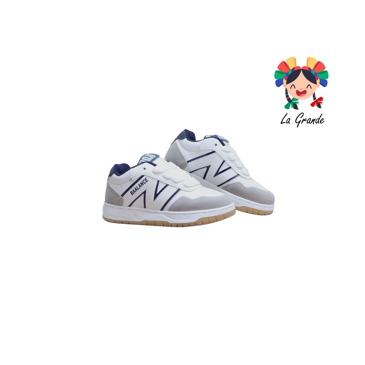 420 ROJO ARANDANO Blanco Marino Tenis Casual para Niña, Niño