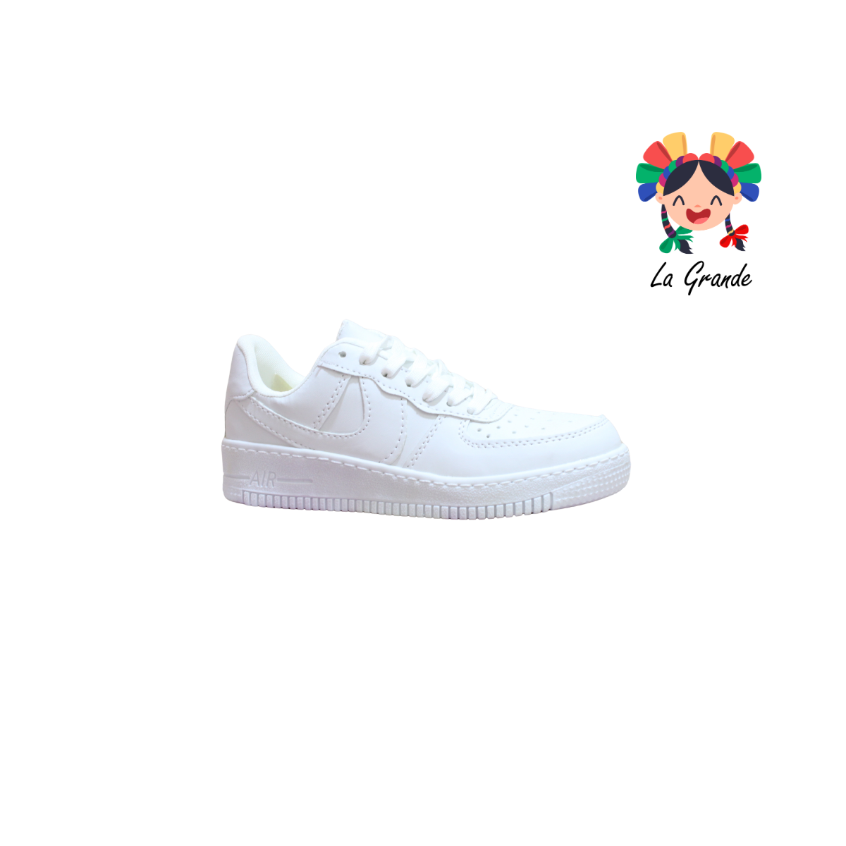 900 FRIDAYS Blanco Blanco Sintético Escolar Para Niño,Niña, Dama y Joven