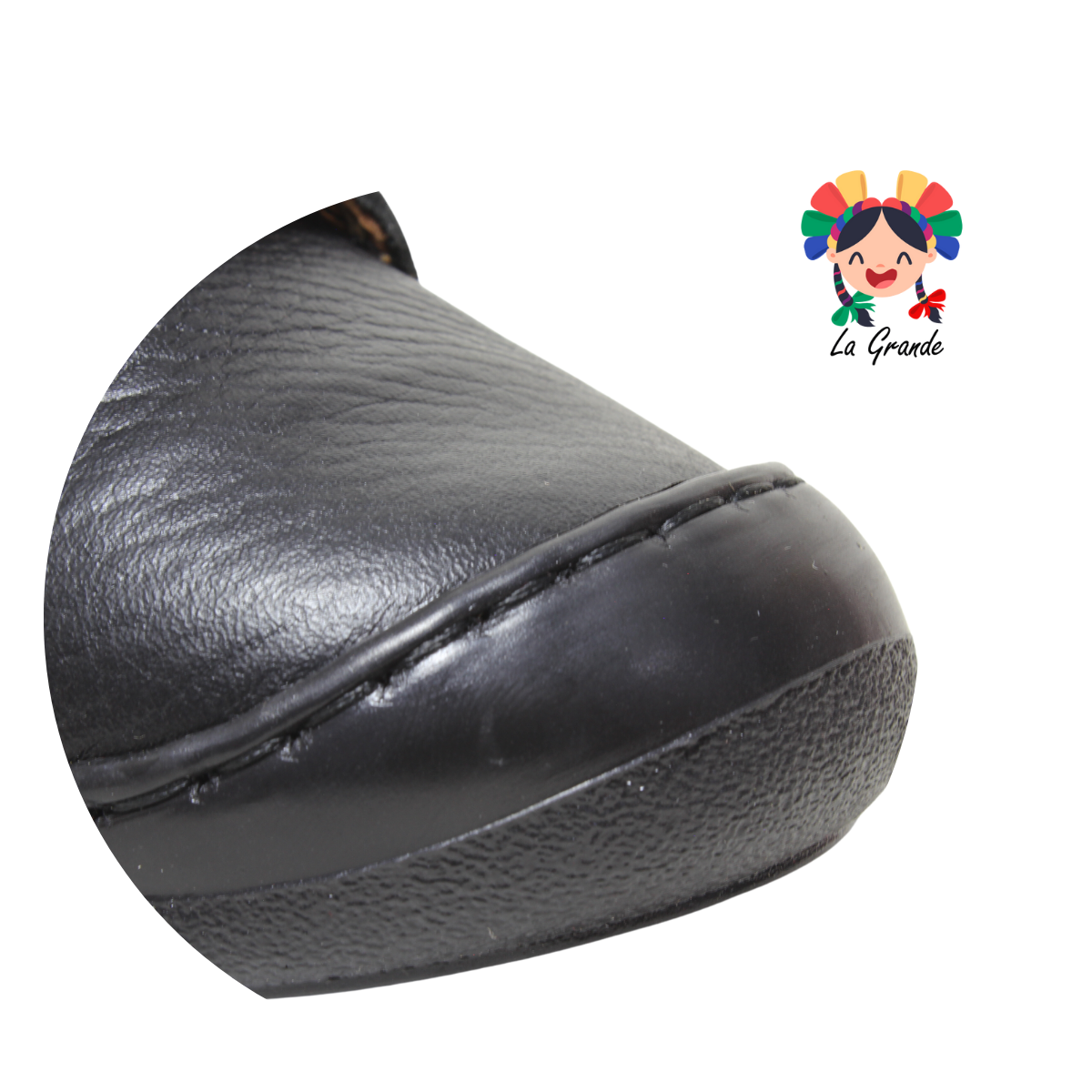 6903 DOGI Negro Piel Zapato para Bebé y Niño