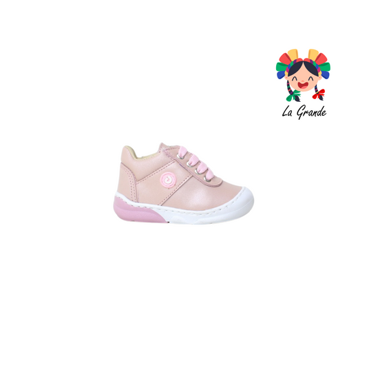 6917 DOGI Rosa Tenis de Piel para Bebé y Niña
