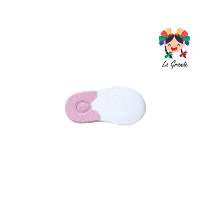 6917 DOGI Rosa Tenis de Piel para Bebé y Niña