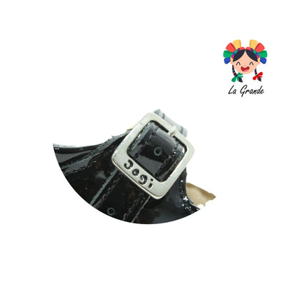 693 DOGI Negro Charol Piel Zapato Escolar para Niña