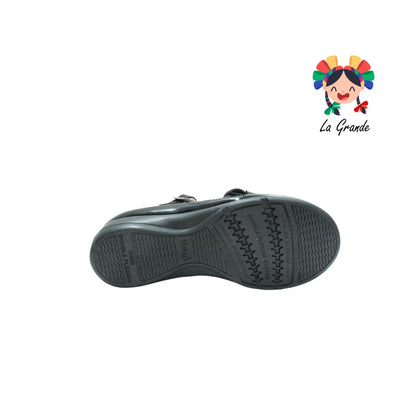 693 DOGI Negro Charol Piel Zapato Escolar para Niña