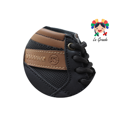 6959 RODRISAN Negro Camel Sint Volcano Bota Casual para Bebé