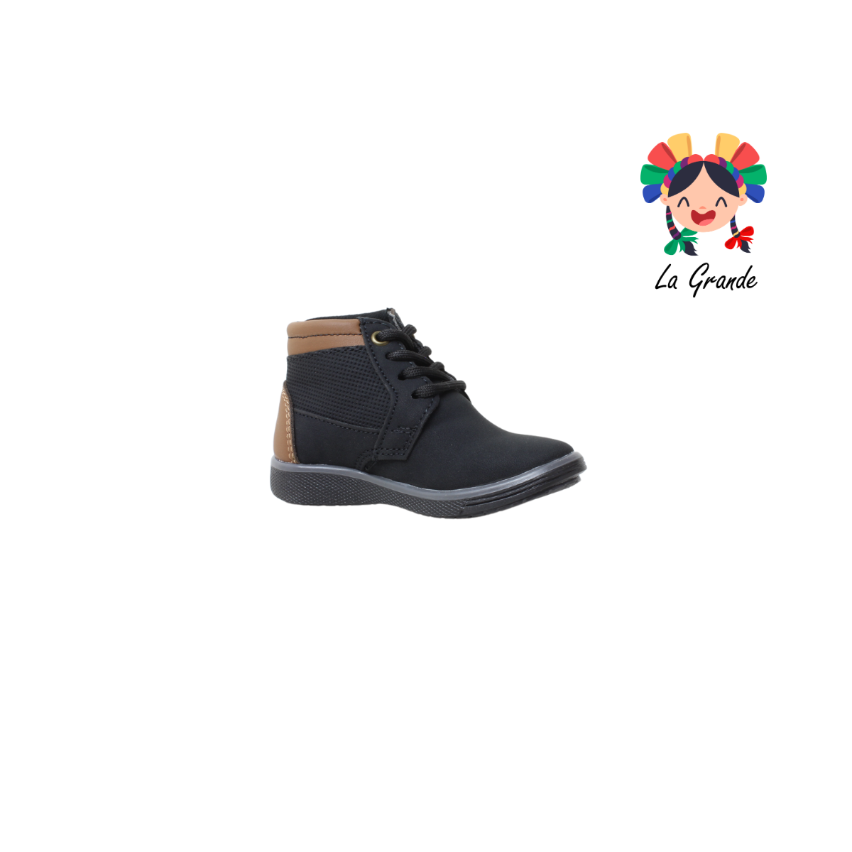 6959 RODRISAN Negro Camel Sint Volcano Bota Casual para Bebé