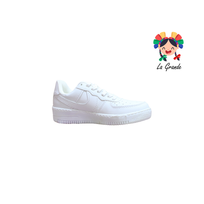 900 FRIDAYS Blanco Blanco Sintético Escolar Para Niño,Niña, Dama y Joven